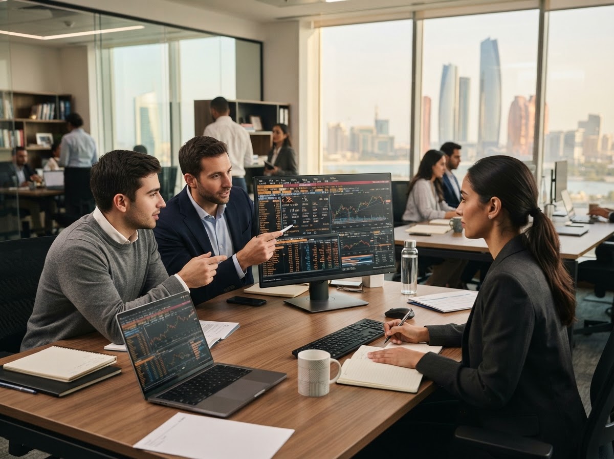 triglav investments — فريق تحليل بيانات يراجع نماذج القرار الاستثماري